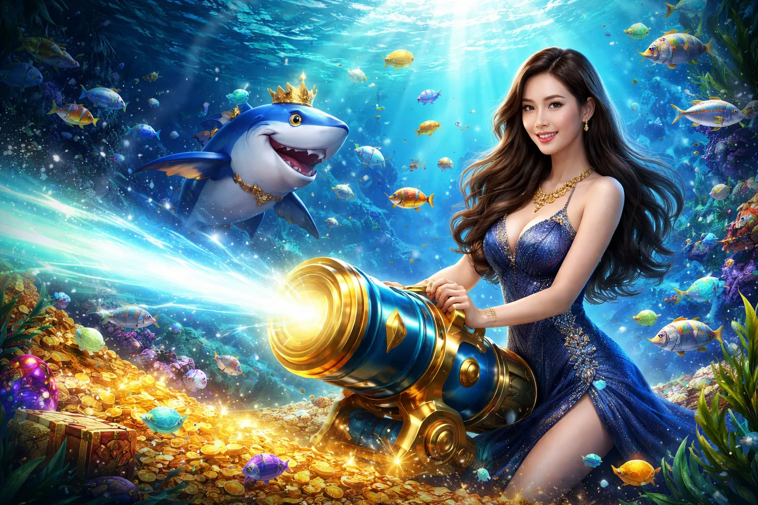 Hình ảnh đại dương sôi động với nhiều loài cá đầy màu sắc tại best 88