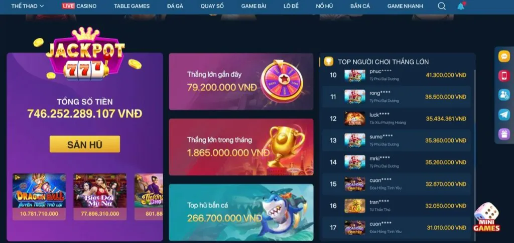 Trò chơi nổ hũ và best 88 slot